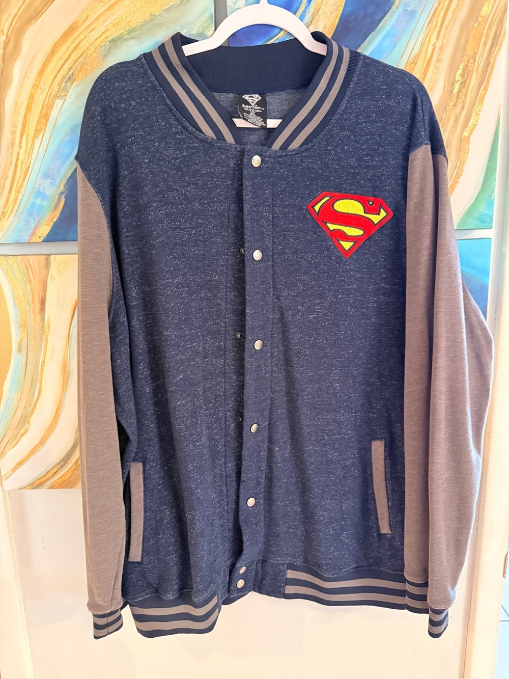DC Comics Superman Varsity Jacket 2XL